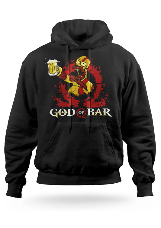Felpa Con Cappuccio Homer Simpson God Of Bar
