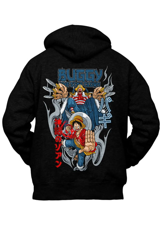 Felpa con Cappuccio Clown Buggy Luffy Rubber One Piece